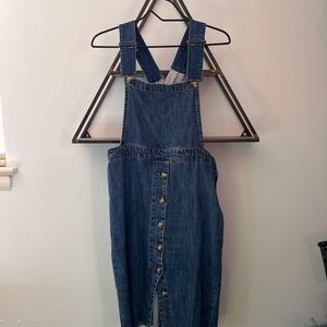 Vanilla Star Classic Denim Overall Dress